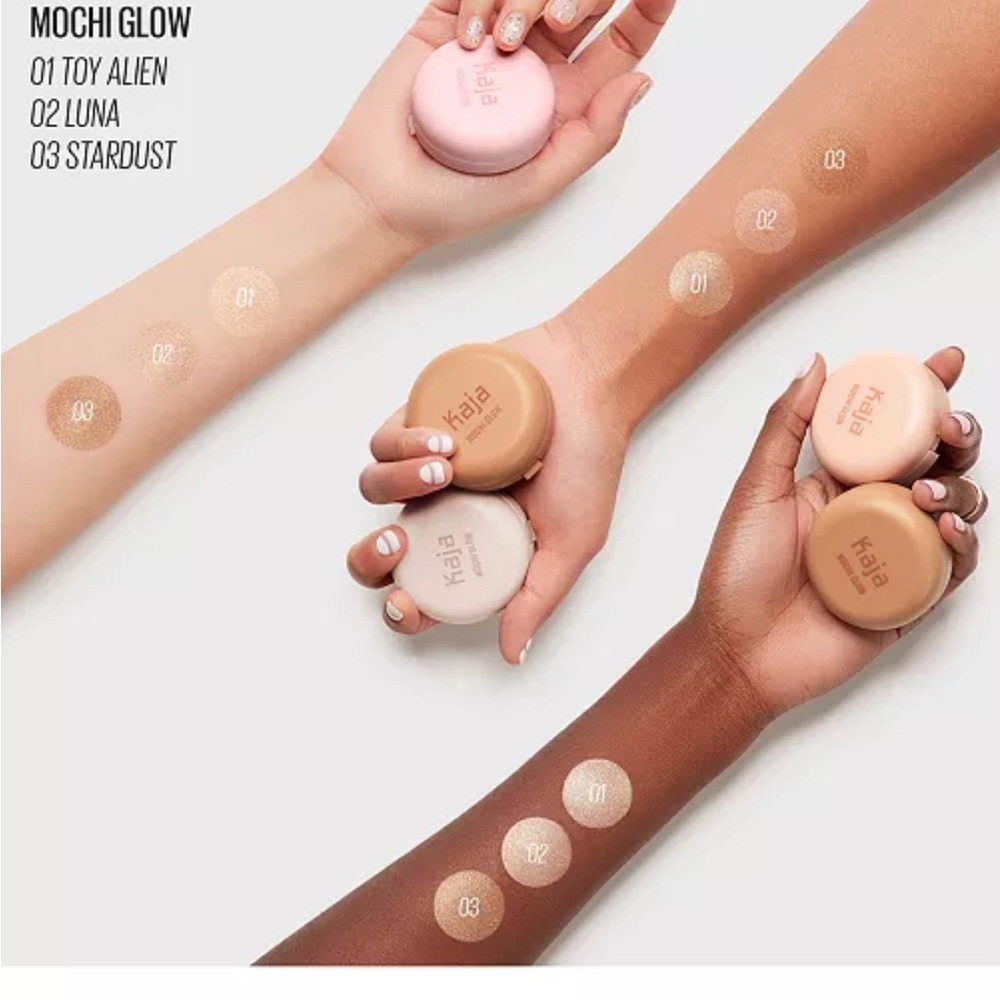 Mochi Glow Bouncy Highlighter - Pink and Green - Picture 6 of 6